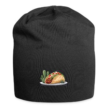 Cinco De Mayo Taco Liebhaber Aesthetic Streetwear - Jersey-Beanie - Schwarz - Vorne
