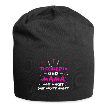 Tischlerin Spruch Schreinerin Tischlerin Geschenk - Jersey-Beanie - Schwarz - Vorne