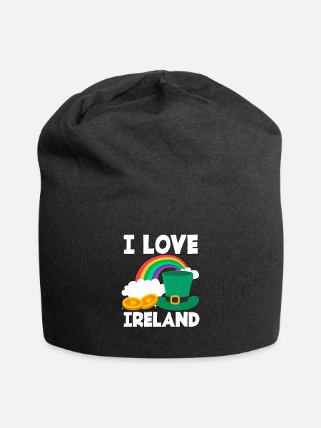 Funny Irish Ireland Gift - Jersey Beanie - black