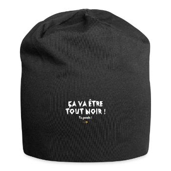 Es wird ganz schwarz sein! Replik im Film rrrrr - Jersey-Beanie - Schwarz - Vorne