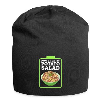 Salade de pommes de terre Härdöpfelsalat Cadeau - Bonnet en jersey - noir - Devant