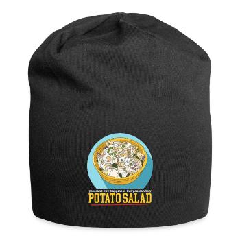 Potato Salad Food Härdöpfelsalat Gift - Jersey Beanie - black - Front