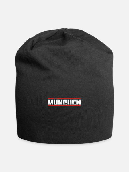 München - Jersey-Beanie - Schwarz