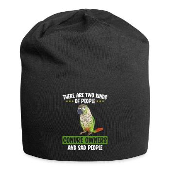 Molina Perruche Perroquet Perruche Oiseau Perruche - Bonnet en jersey - noir - Devant