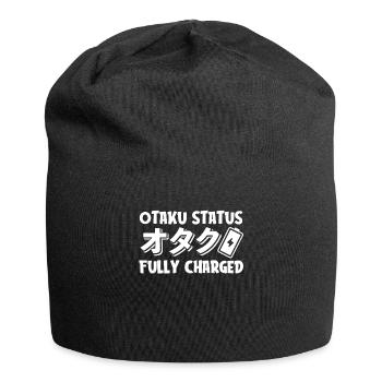 Anime Manga Energie Otaku - Jersey-Beanie - Schwarz - Vorne