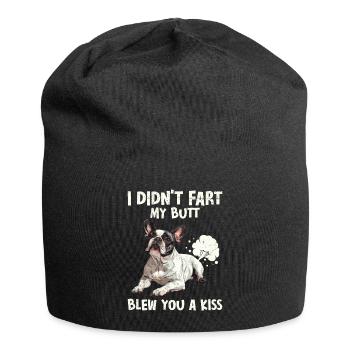 Le bouledogue français n’a pas pété mes fesses - Bonnet en jersey - noir - Devant