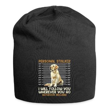 Labrador Lover Personal Stalker Labrador - Jersey Beanie - black - Front