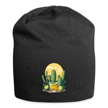 Ikonisches Mexiko Getränk Tequila Cinco De Mayo - Jersey-Beanie - Schwarz - Vorne