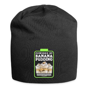 Banana Pudding Bananas - Pudding Gift - Jersey Beanie - black - Front