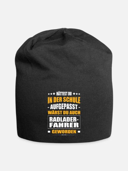 Hättest Du In Der Schule Aufgepasst Radladerfahrer - Jersey-Beanie - Schwarz