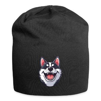 Cadeau d’Akita américain | Illustration de dessin animé - Bonnet en jersey - noir - Devant