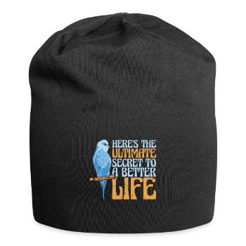 Perruche : Voici l’ultime perruche perruche - Bonnet en jersey - noir - Devant