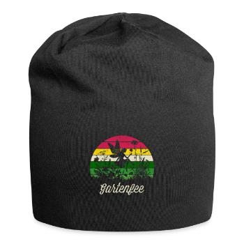 Gartenfee Mama Oma Hobbygärtner Muttertag Garten - Jersey-Beanie - Schwarz - Vorne