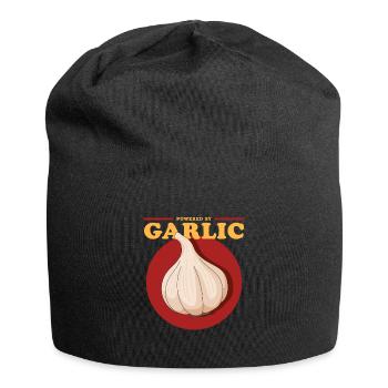 Garlic Garlic Lover Gift - Jersey Beanie - black - Front