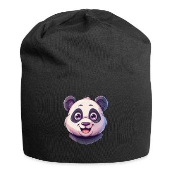 Panda Ours Panda géant japonais - Bonnet en jersey - noir - Devant