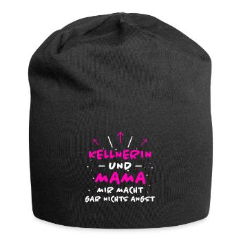 Kellnerin Spruch Beruf Lustiges Kellnerin Geschenk - Jersey-Beanie - Schwarz - Vorne