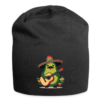 Avocado Mexican Mariachi Guitar Player - Jersey Beanie - black - Front