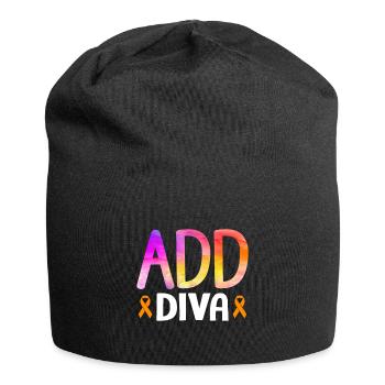 Attention Deficit Hyperactivity Disorder ADD - Jersey Beanie - black - Front