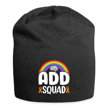 Attention Deficit Hyperactivity Disorder ADD - Jersey Beanie - black - Front
