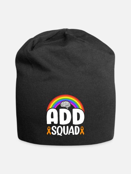 Aufmerksamkeitsdefizit Hyperaktivitätsstörung ADS - Jersey-Beanie - Schwarz