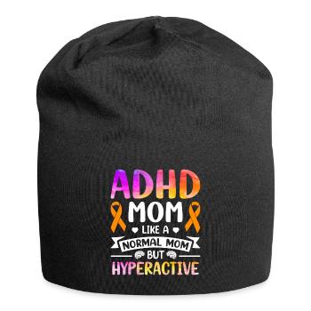 Funny ADHD saying - Jersey Beanie - black - Front