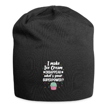 Eiscreme - Jersey-Beanie - Schwarz - Vorne