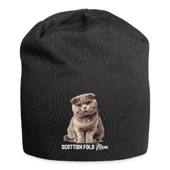 Scottish Fold Kitten Scottish Fold Cat - Jersey Beanie - black - Front