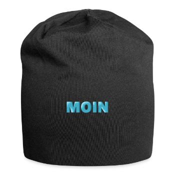 Hamburg Tshirt Geschenk Moin Hamburch Fußball - Jersey-Beanie - Schwarz - Vorne