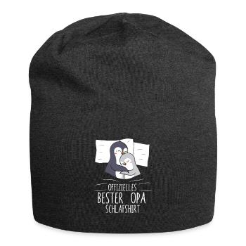 Offizielles Bester Opa Schlafshirt für Opa - Jersey-Beanie - Anthrazit - Vorne