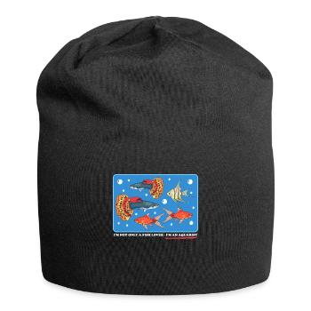 Aquarium Aquariophile Aquariophile Cadeau - Bonnet en jersey - noir - Devant