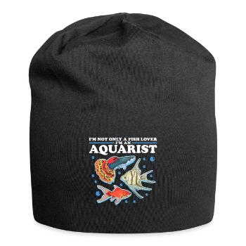 Cadeau d’aquariophile aquariophile d’aquarium - Bonnet en jersey - noir - Devant
