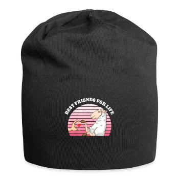 Sheep Lover Friend Lamb Lambs - Jersey Beanie - black - Front