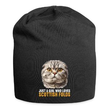 Scottish Fold Kitten Scottish Fold Cat - Jersey Beanie - black - Front