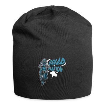 Braap Nation Motorcycle Racing Supermoto Riders - Jersey Beanie - black - Front