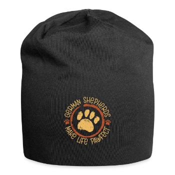 German Shepherds Make Life Pawfect Puppy Mom Dad D - Jersey-Beanie - Schwarz - Vorne