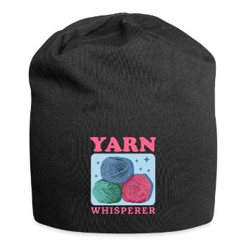 Crochet Crochet fil cadeau - Bonnet en jersey - noir - Devant