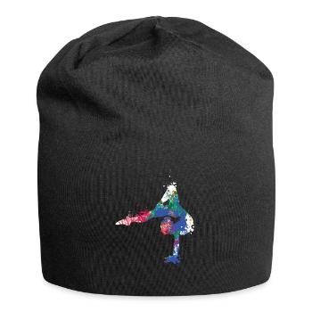 Turnen Gymnastik Turnerin Akrobatik - Jersey-Beanie - Schwarz - Vorne
