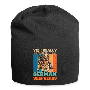 Schäferhunde I DO NEED ALL THESE GERMAN SHEPHERDS - Jersey Beanie - black - Front
