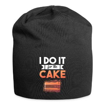 Gâteau d’amoureux des gâteaux - Bonnet en jersey - noir - Devant