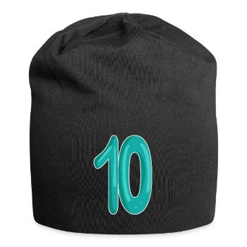 Dix numéros 10 - Bonnet en jersey - noir - Devant