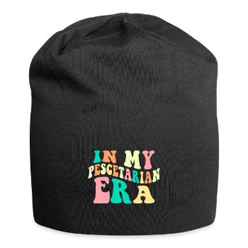 Fisch Ernährung Pescetarismus Pescetarier - Jersey-Beanie - Schwarz - Vorne
