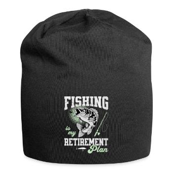 Fishing Is My Retirement Plan Sportfischer Angler - Jersey Beanie - black - Front