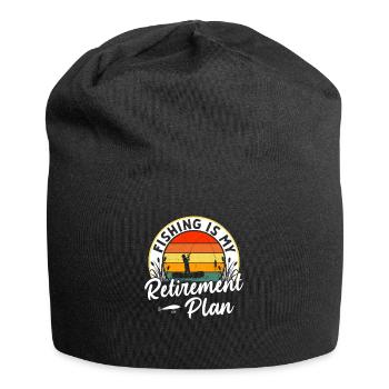 Fishing Is My Retirement Plan Sportfischer Angler - Jersey Beanie - black - Front