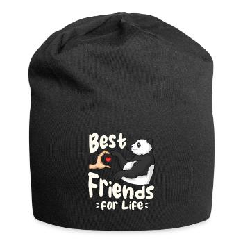 Panda Bear Lover Friend Pandas - Jersey Beanie - black - Front