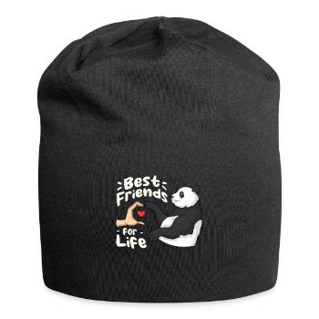 Panda Bear Lover Friend Pandas - Jersey Beanie - black - Front