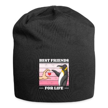 Pinguin Liebhaber Freund Pinguine - Jersey-Beanie - Schwarz - Vorne