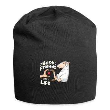Sheep Lover Friend Lamb Lambs - Jersey Beanie - black - Front