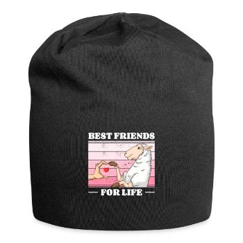 Sheep Lover Friend Lamb Lambs - Jersey Beanie - black - Front