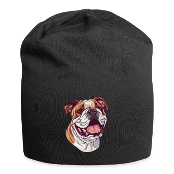 Continental Bulldog | Conti Cartoon Artwork - Jersey Beanie - black - Front