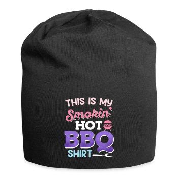 Grillfeste THIS IS MY SMOKIN' HOT BBQ SHIRT - Jersey-Beanie - Schwarz - Vorne